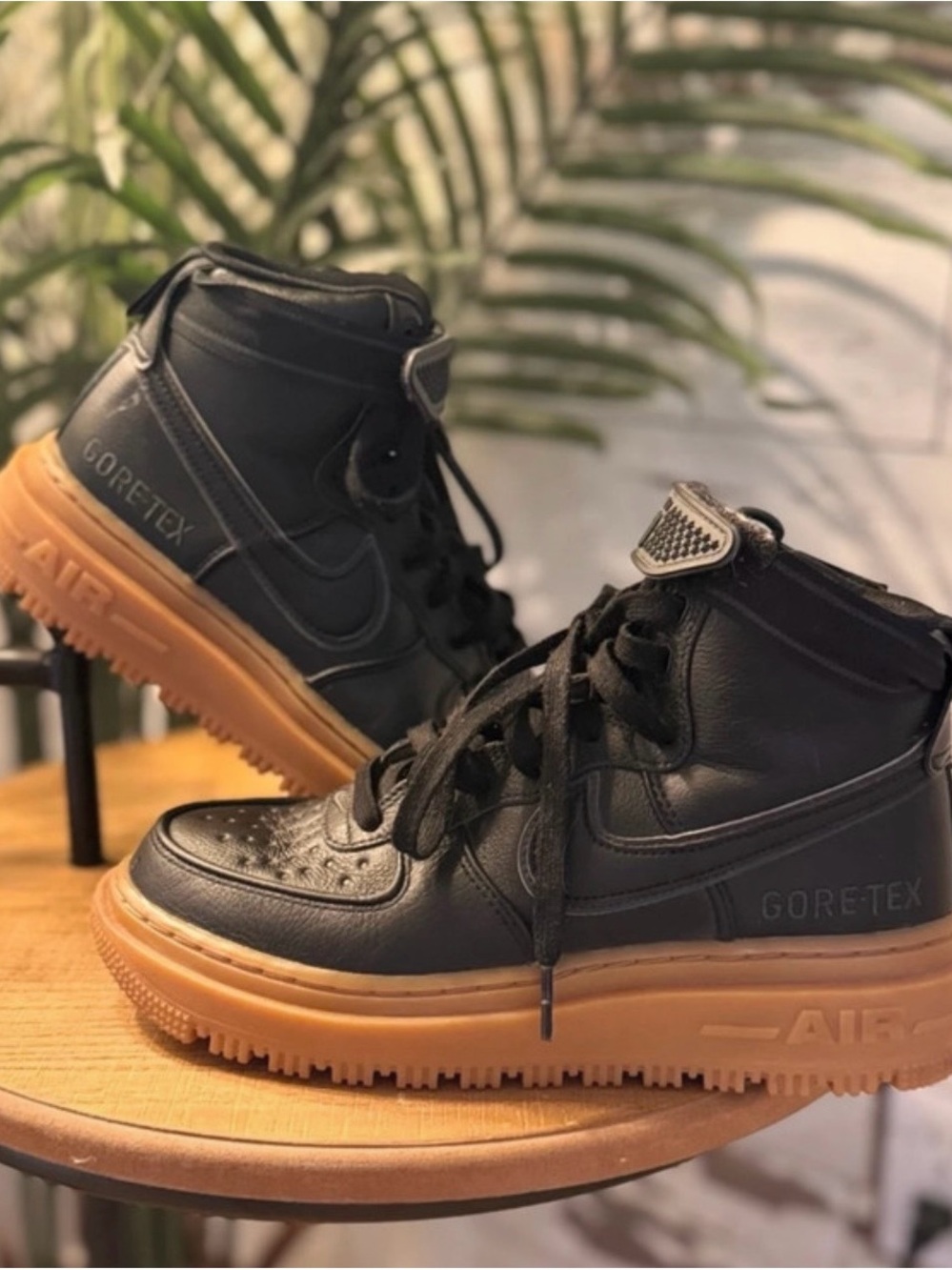 Nike Air Force1 Anthracite GORE-TEX High-Top Sneakers